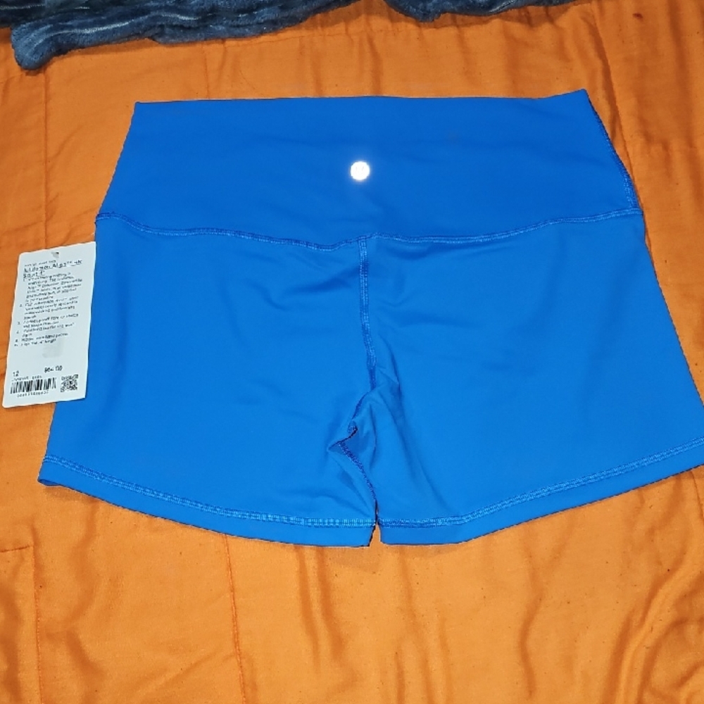 Lululemon Align HR Short 4", Sz 12!! BEBL!! Gorgeous Gorgeous Blue!! NWTS!!
